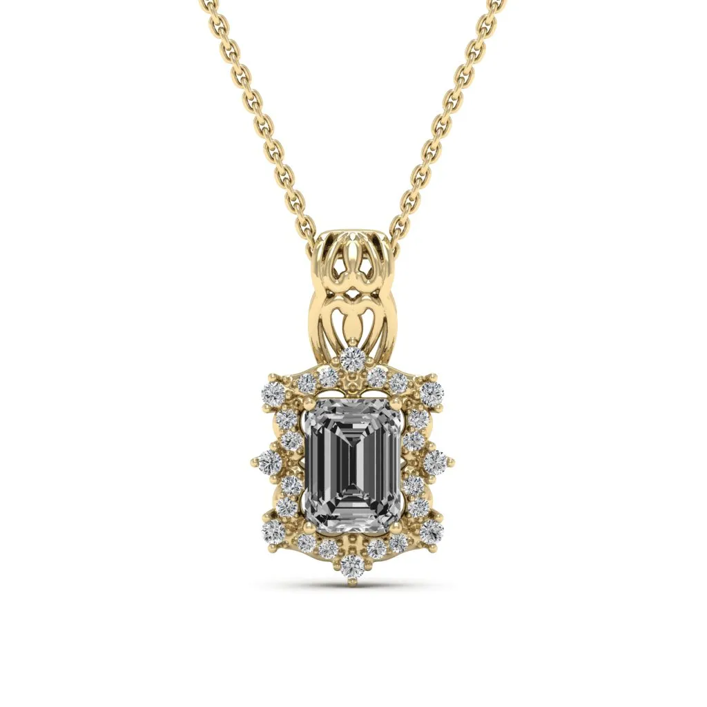 1.19 d.e.w cts Bridget Moissanite Necklace