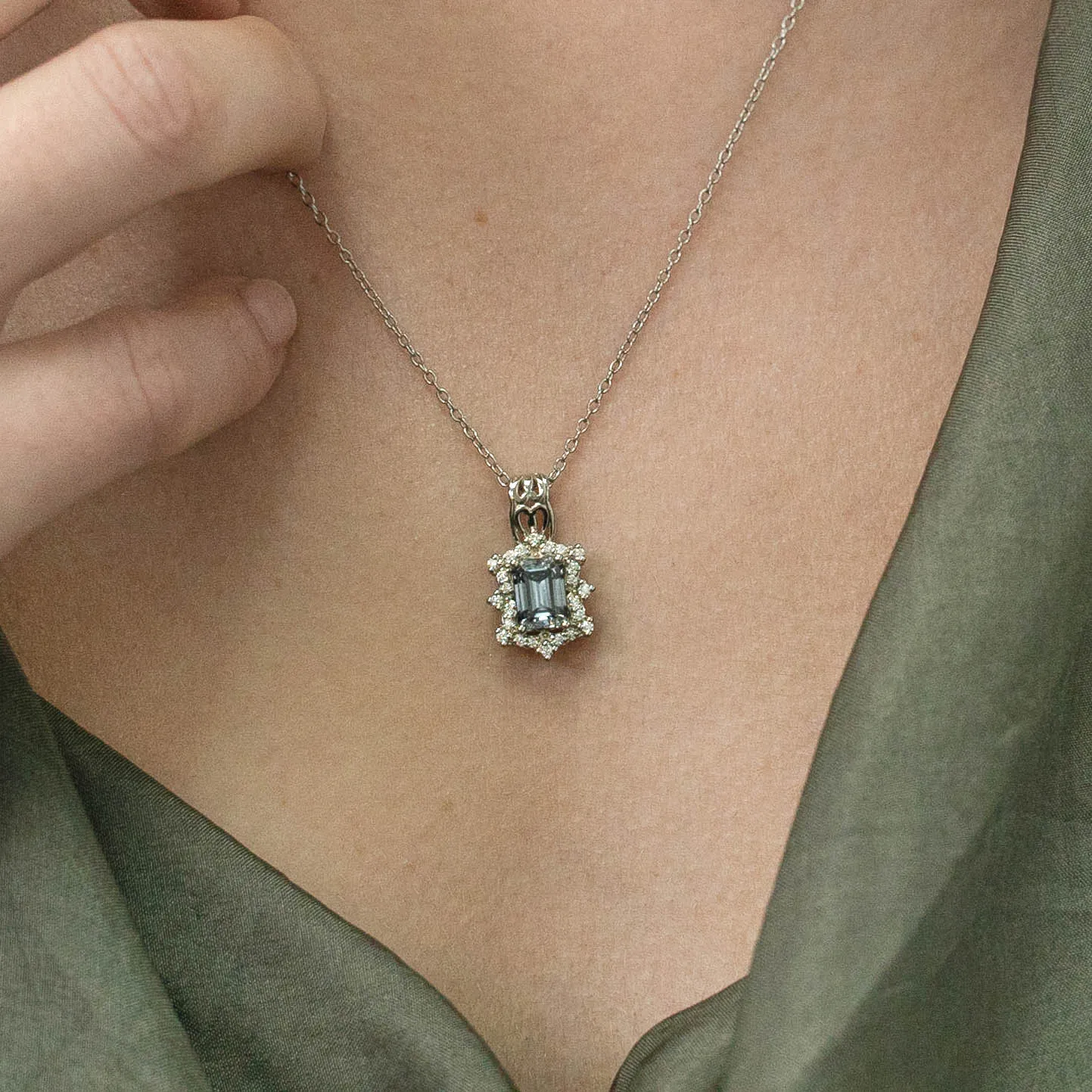 1.19 d.e.w cts Bridget Moissanite Necklace