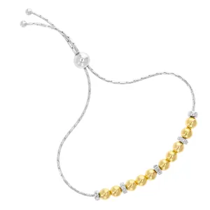 1/20 cttw Diamond Bolo Bracelet in .925 Sterling Silver