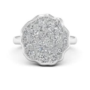 1.20 d.e.w cts Zinnia Moissanite Ring