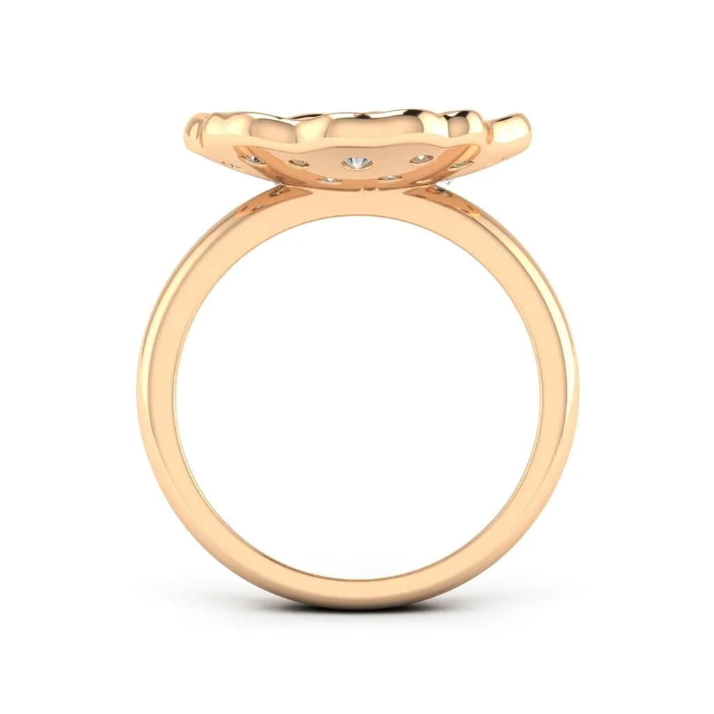 1.20 d.e.w cts Zinnia Moissanite Ring