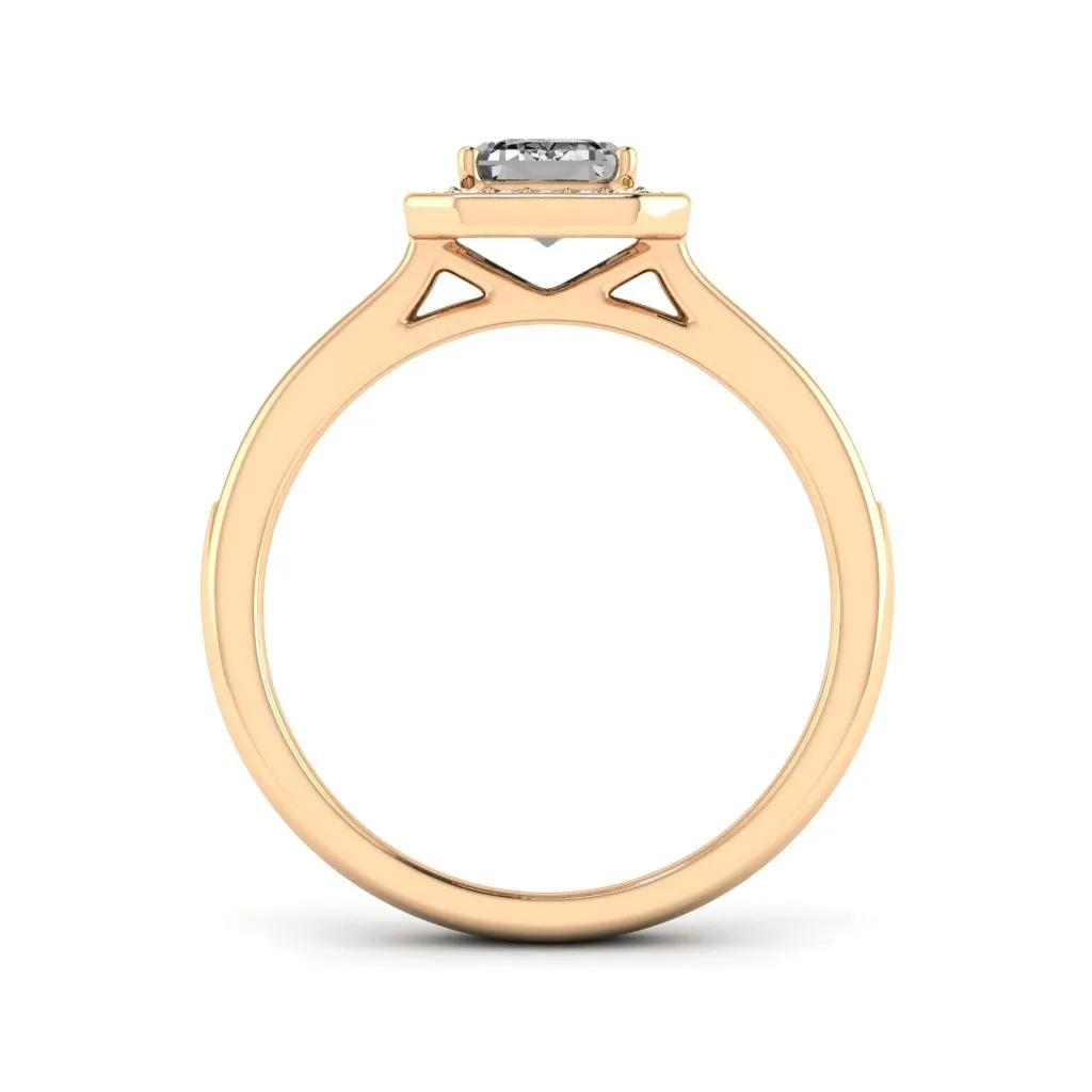 1.24 d.e.w cts Evelyn Moissanite Ring