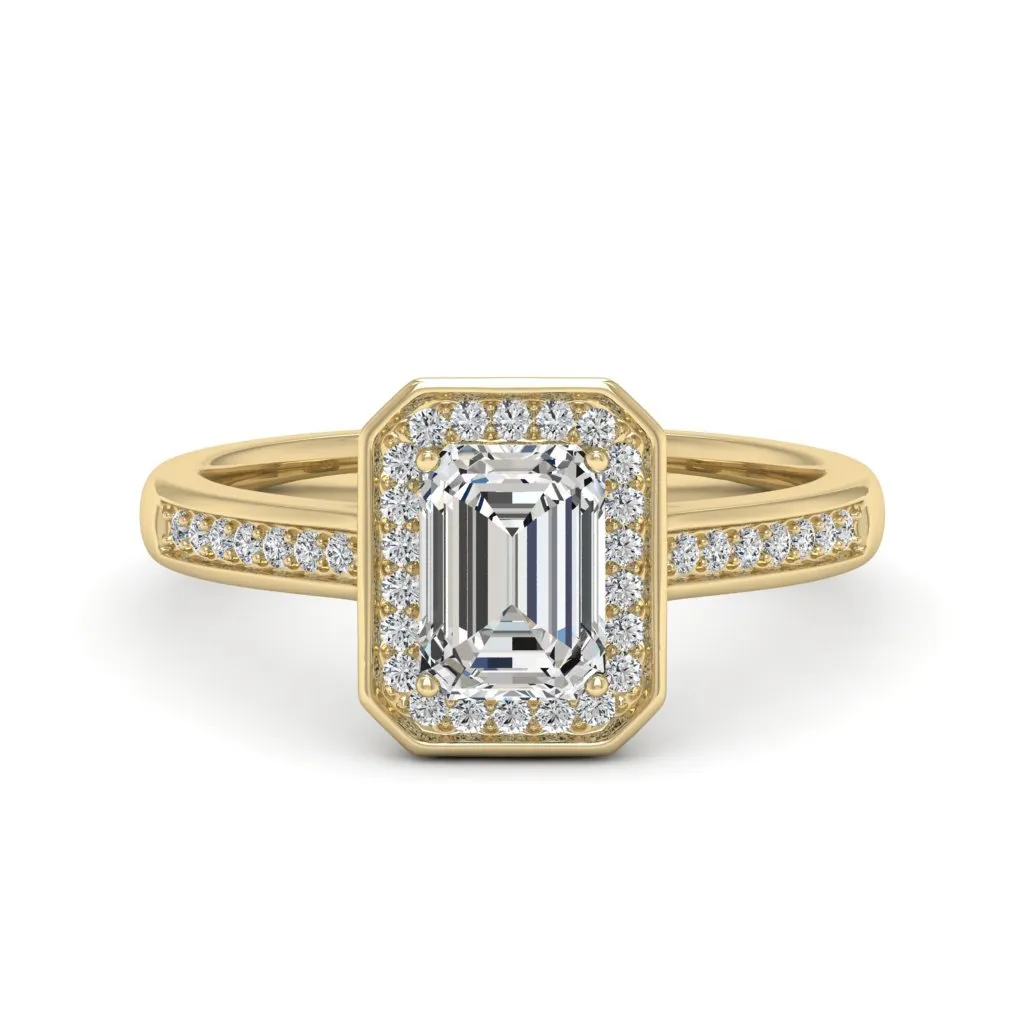 1.24 d.e.w cts Evelyn Moissanite Ring
