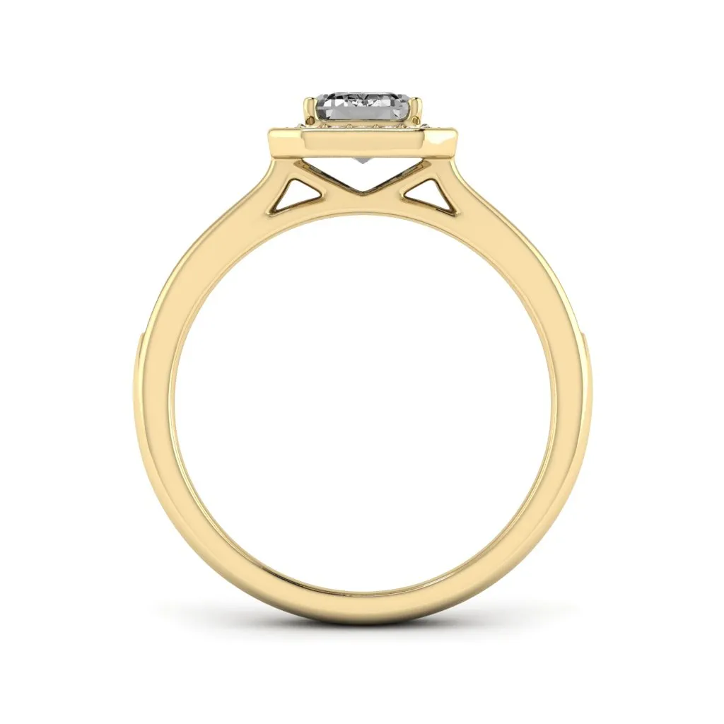 1.24 d.e.w cts Evelyn Moissanite Ring