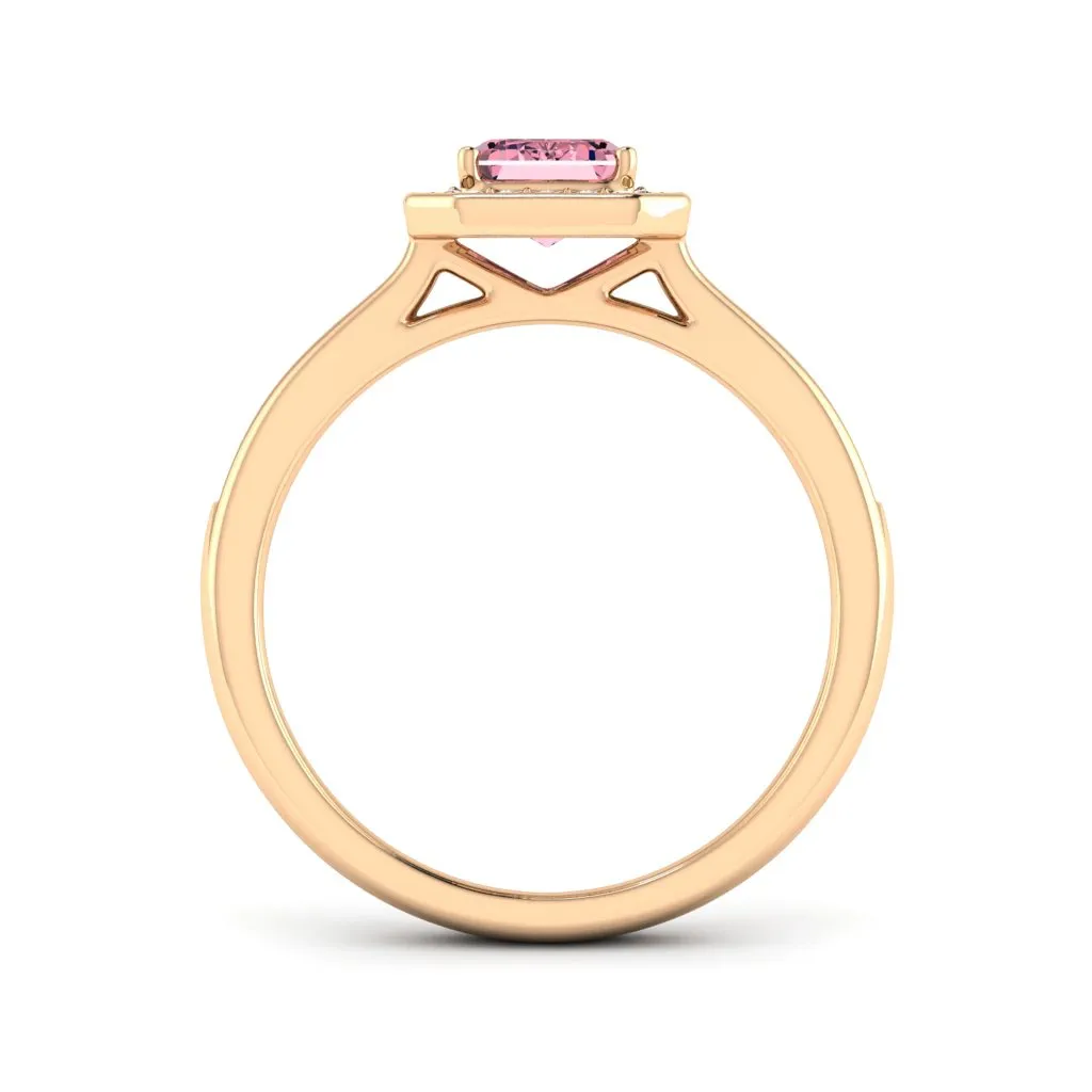 1.24 d.e.w cts Evelyn Moissanite Ring