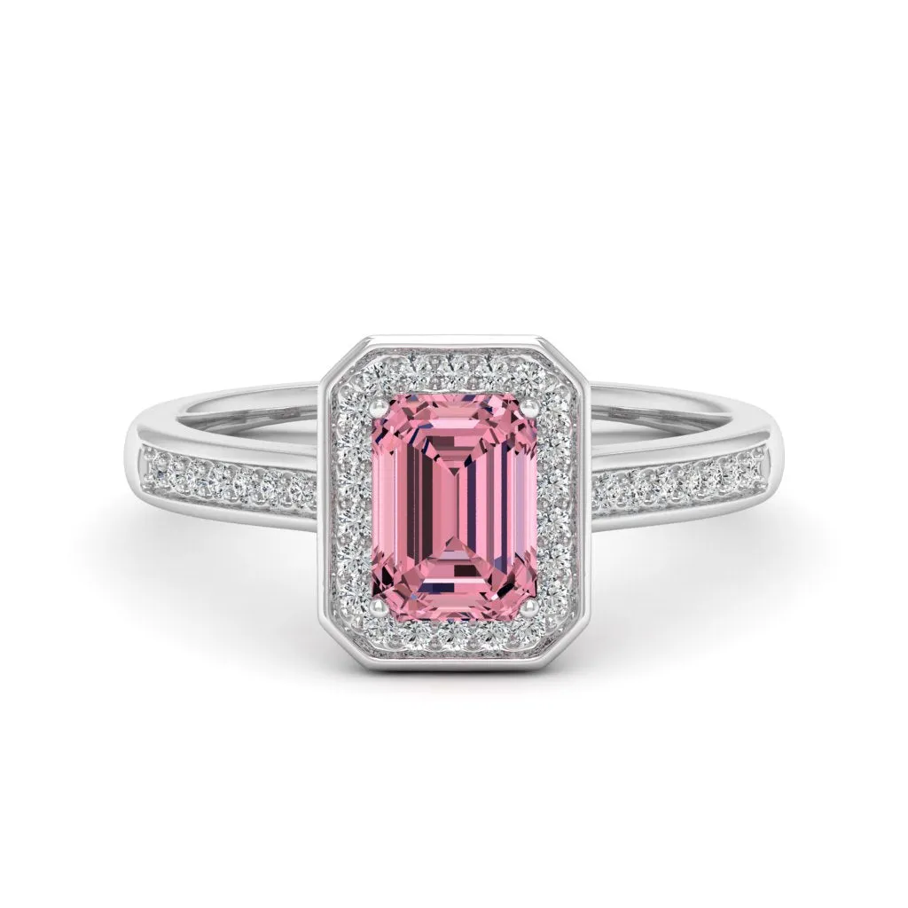 1.24 d.e.w cts Evelyn Moissanite Ring