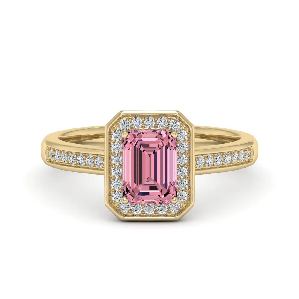 1.24 d.e.w cts Evelyn Moissanite Ring