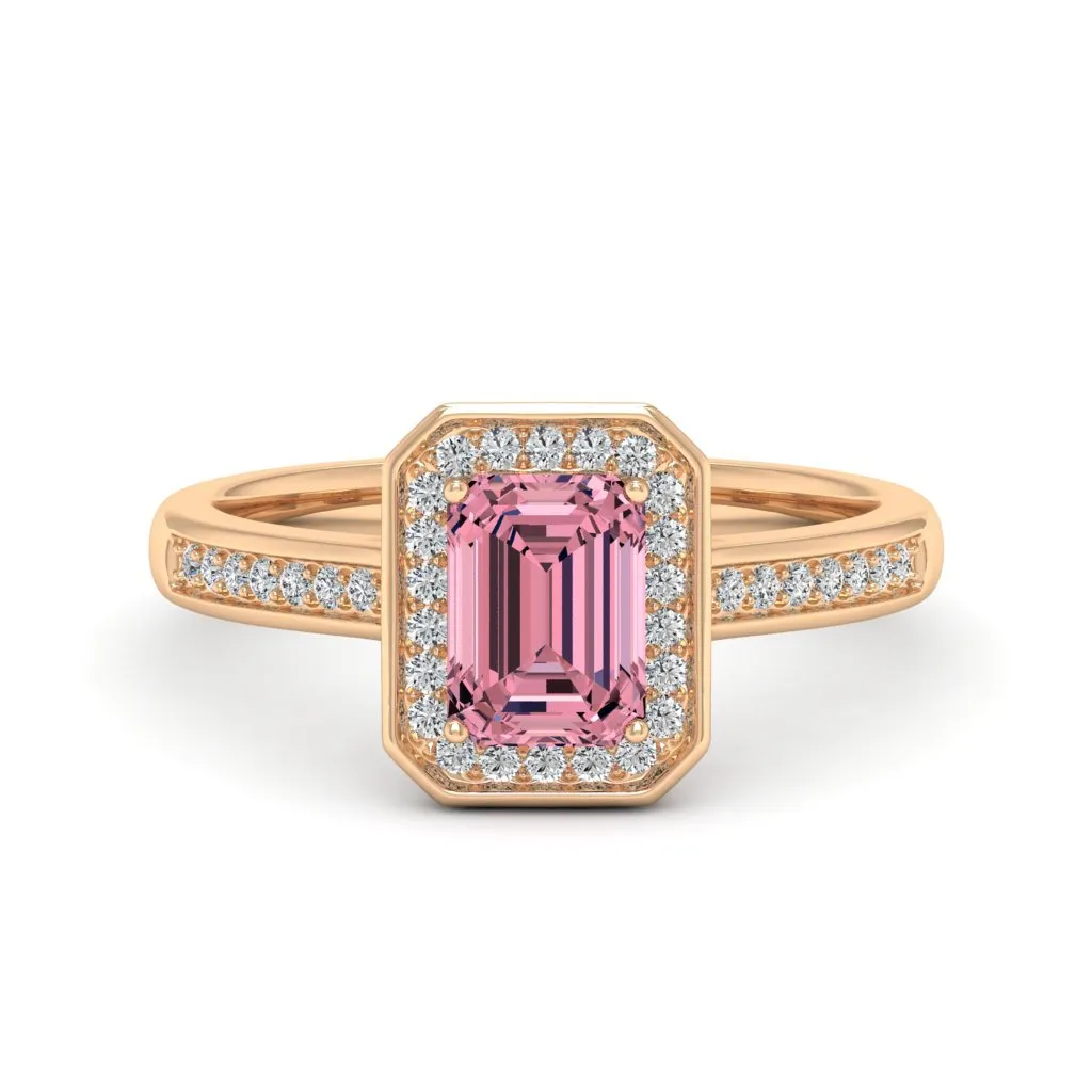 1.24 d.e.w cts Evelyn Moissanite Ring