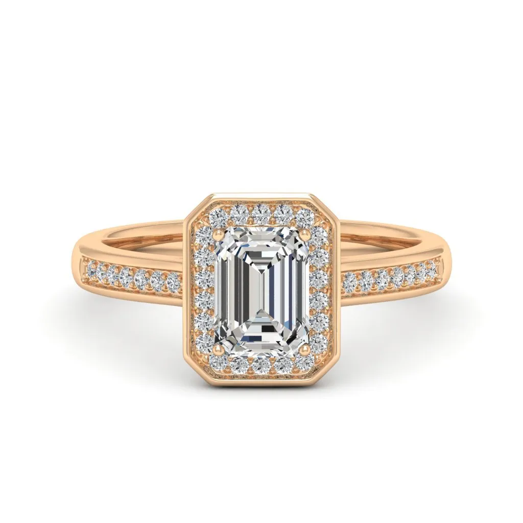 1.24 d.e.w cts Evelyn Moissanite Ring