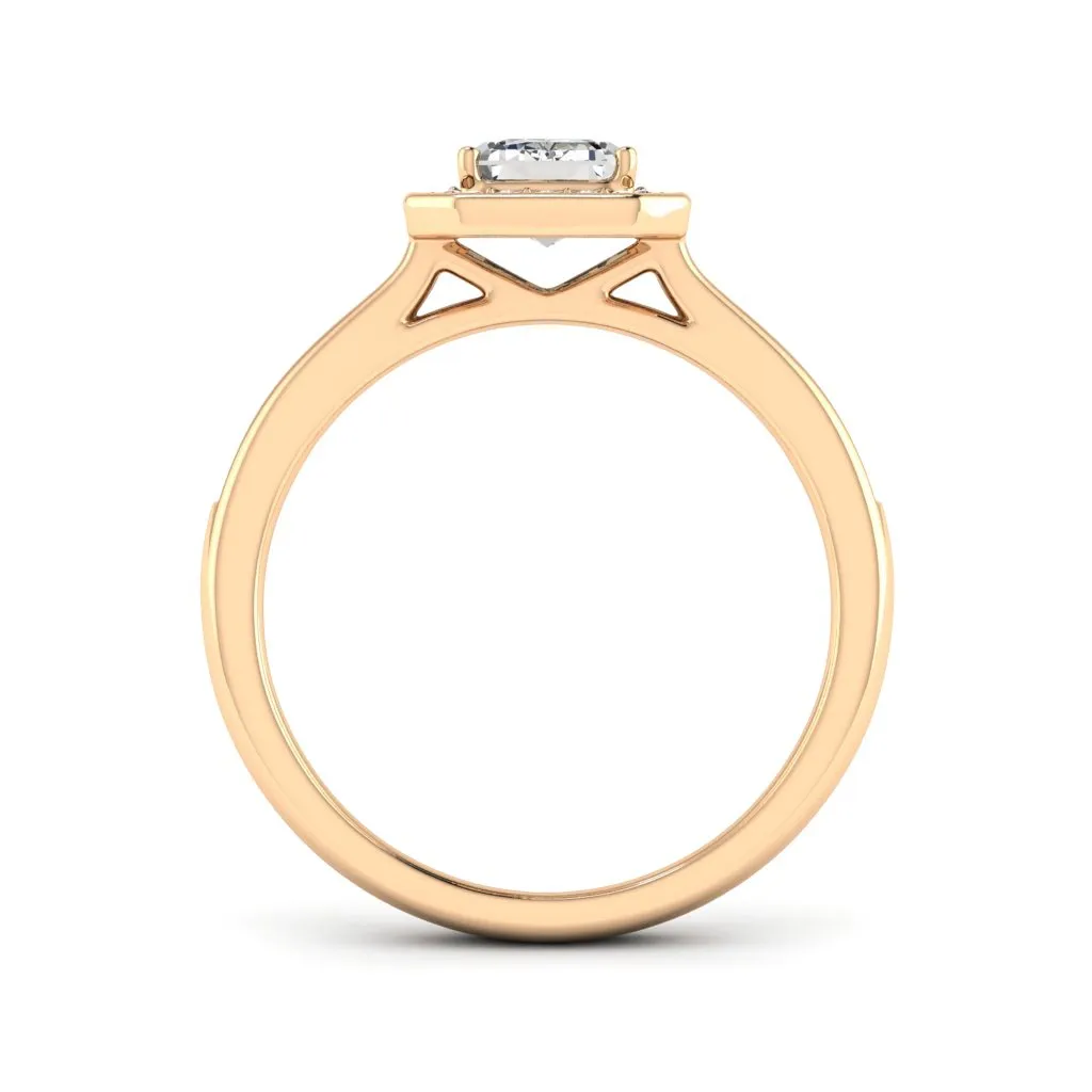 1.24 d.e.w cts Evelyn Moissanite Ring