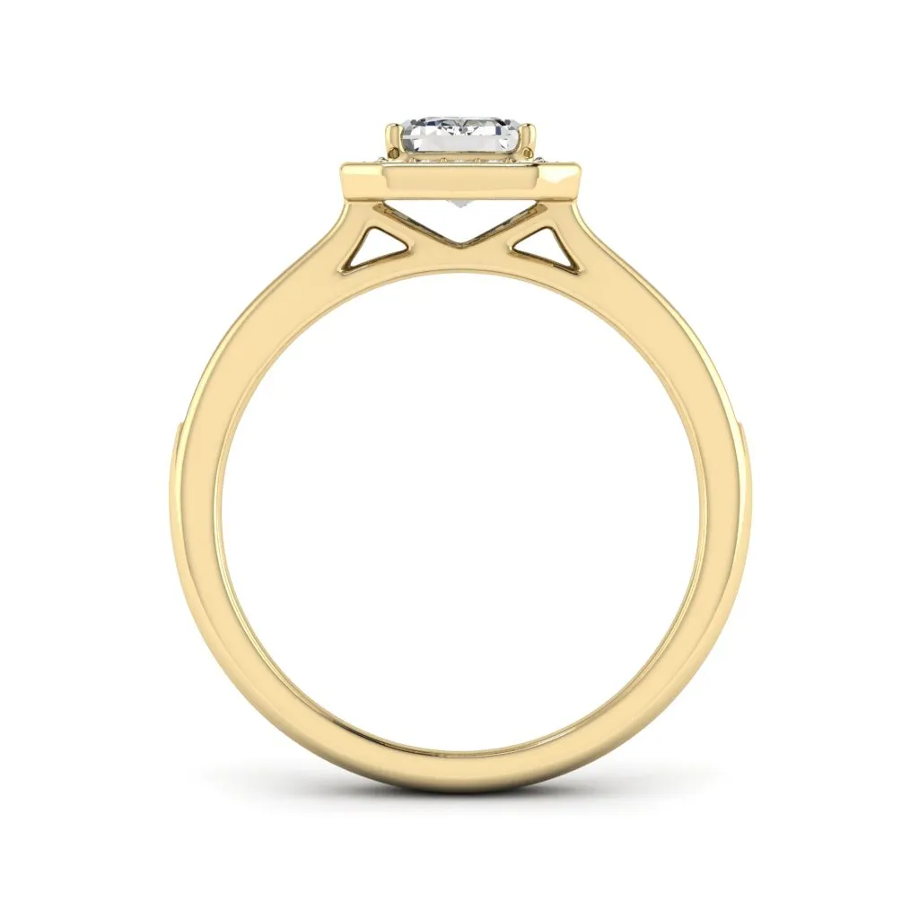 1.24 d.e.w cts Evelyn Moissanite Ring