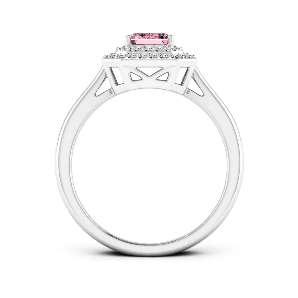1.31 d.e.w cts Heather Moissanite Ring