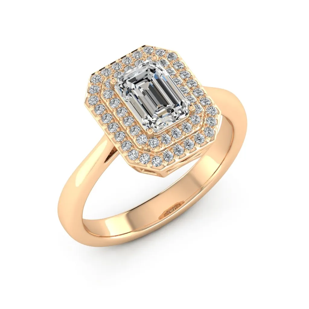 1.31 d.e.w cts Heather Moissanite Ring