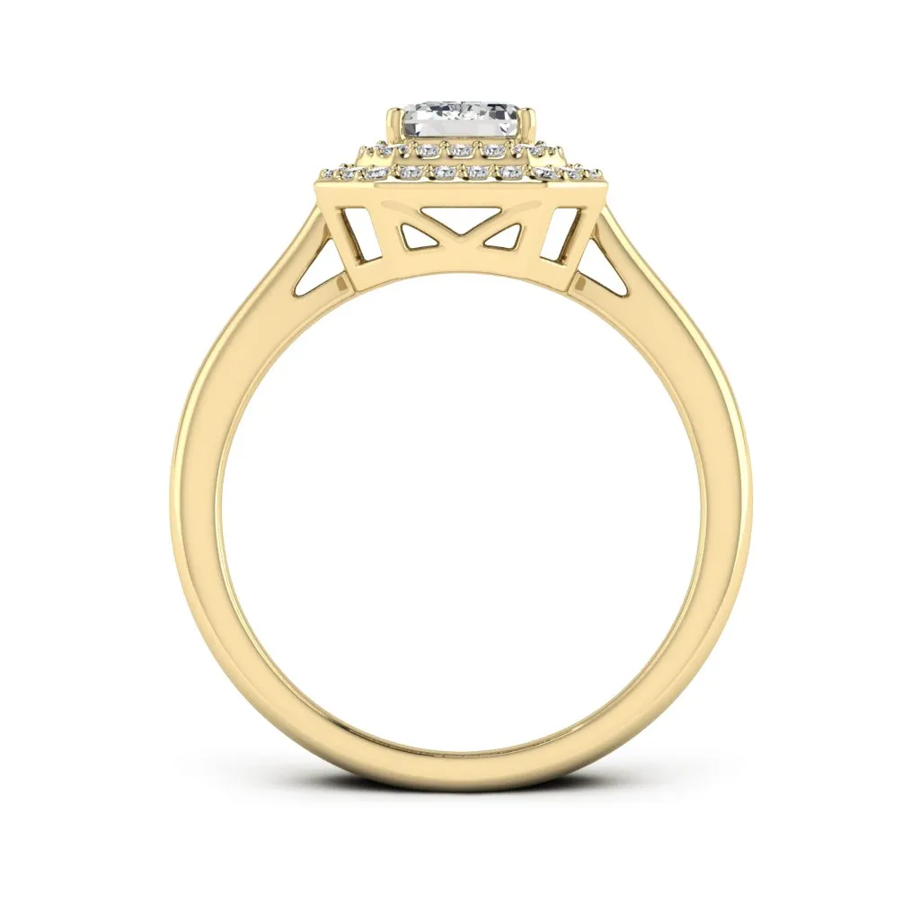 1.31 d.e.w cts Heather Moissanite Ring