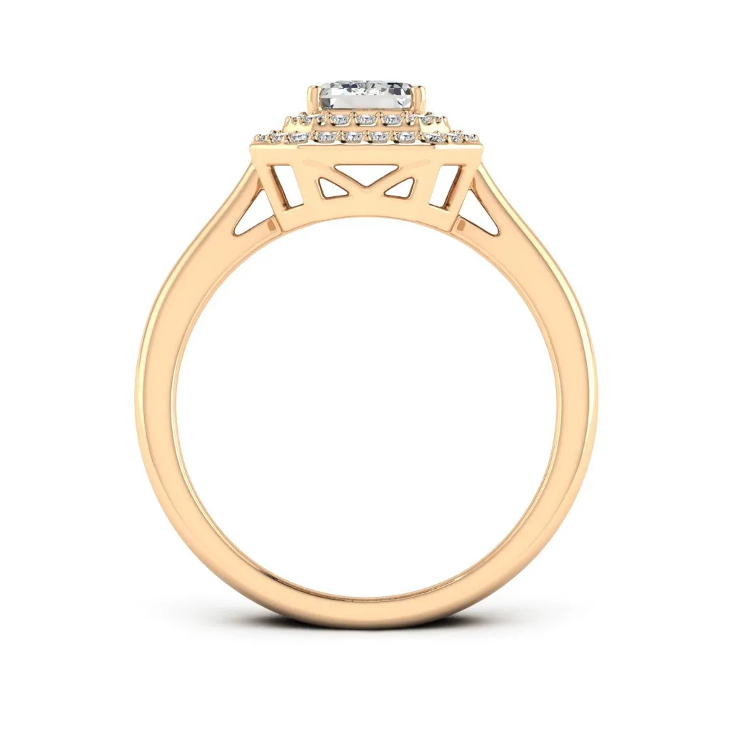 1.31 d.e.w cts Heather Moissanite Ring