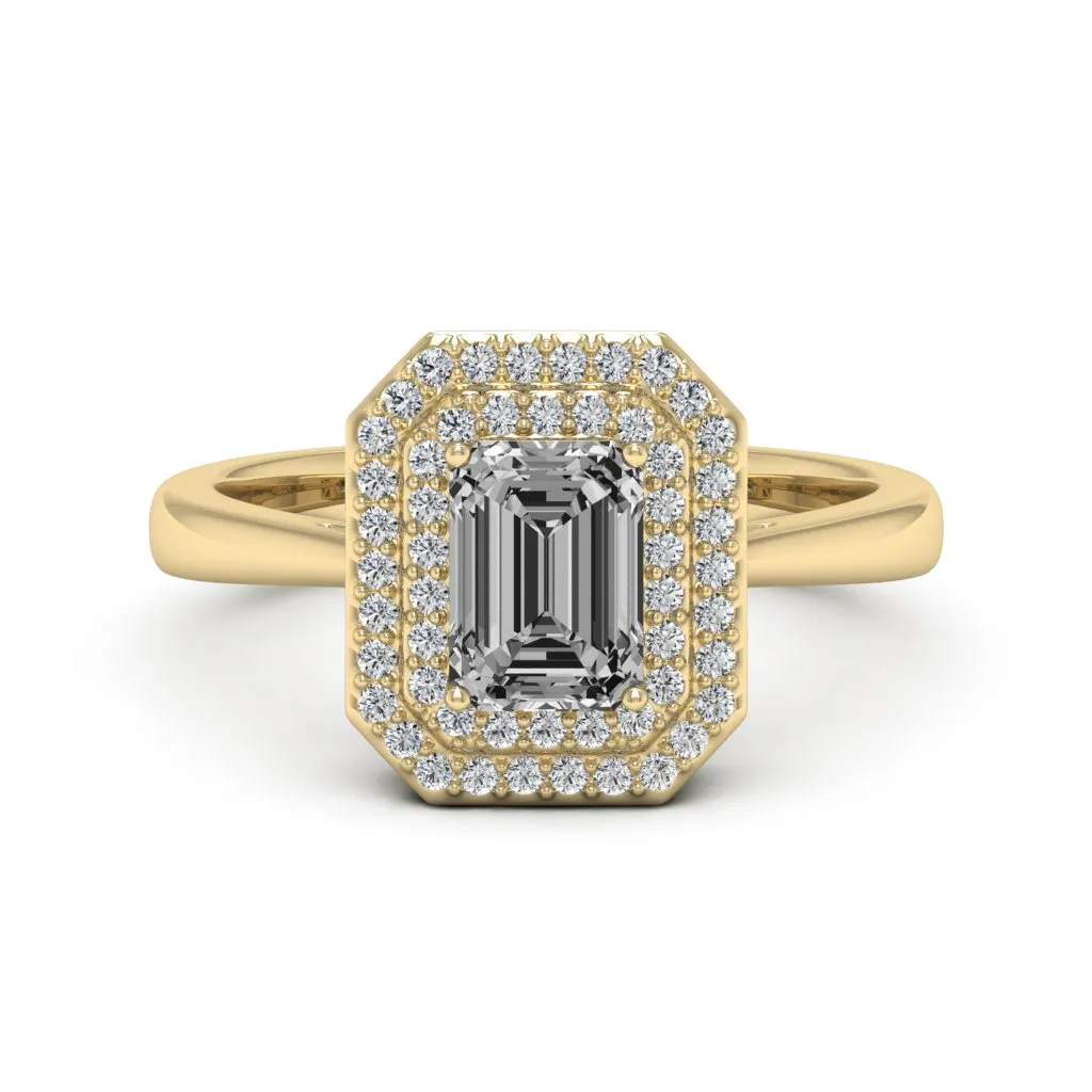 1.31 d.e.w cts Heather Moissanite Ring