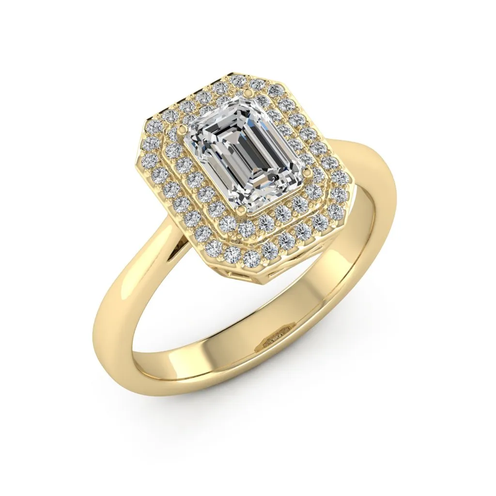 1.31 d.e.w cts Heather Moissanite Ring