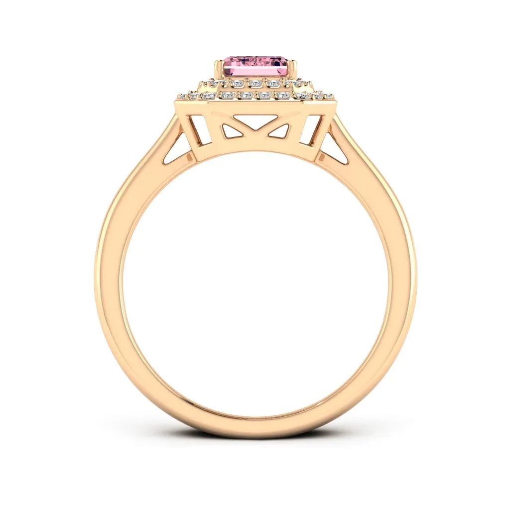 1.31 d.e.w cts Heather Moissanite Ring
