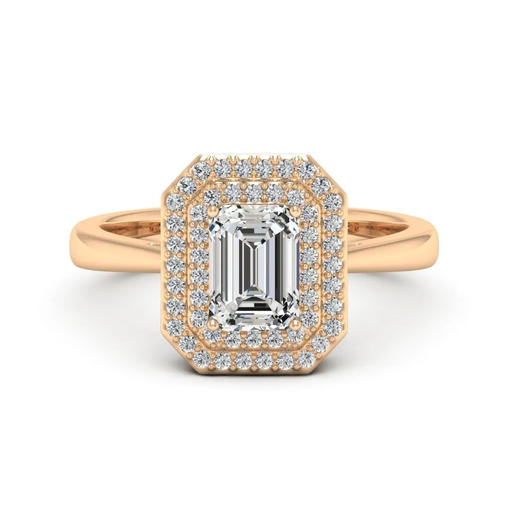 1.31 d.e.w cts Heather Moissanite Ring