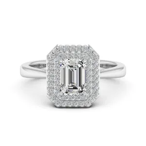 1.31 d.e.w cts Heather Moissanite Ring