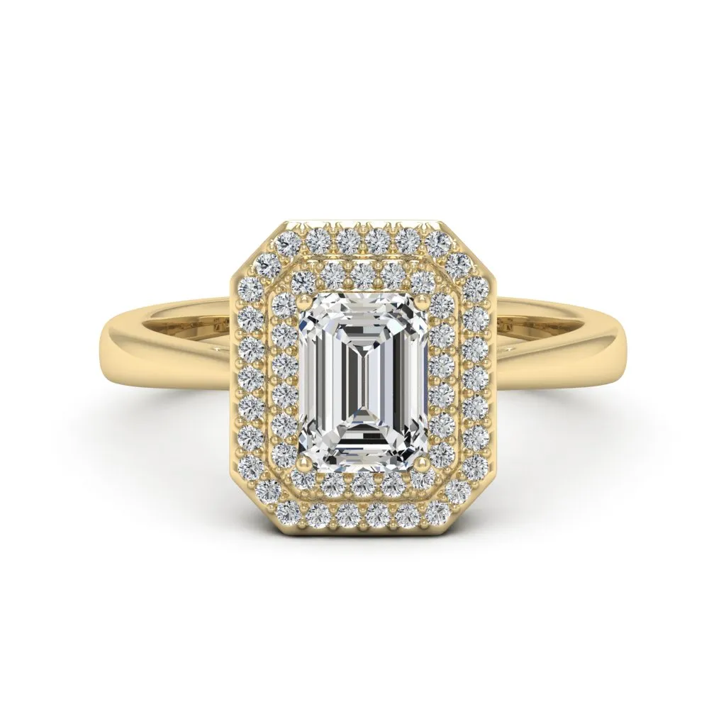 1.31 d.e.w cts Heather Moissanite Ring