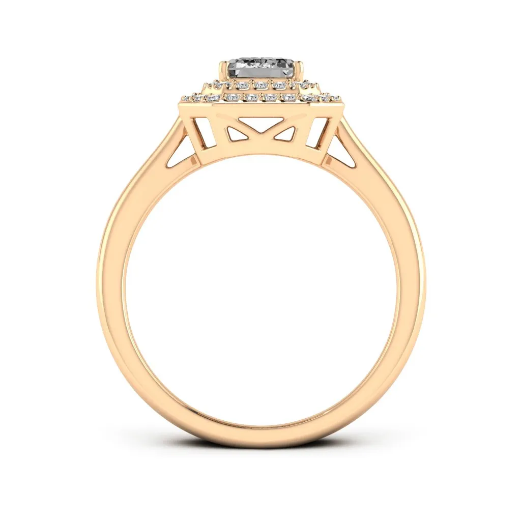 1.31 d.e.w cts Heather Moissanite Ring