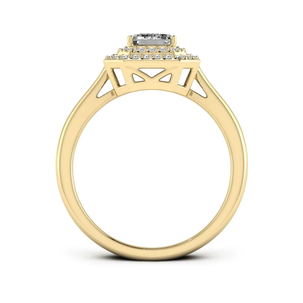 1.31 d.e.w cts Heather Moissanite Ring