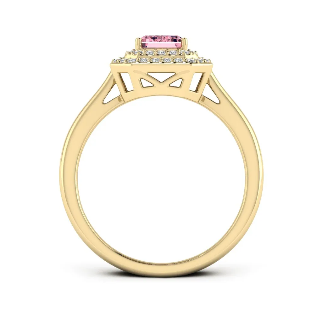 1.31 d.e.w cts Heather Moissanite Ring