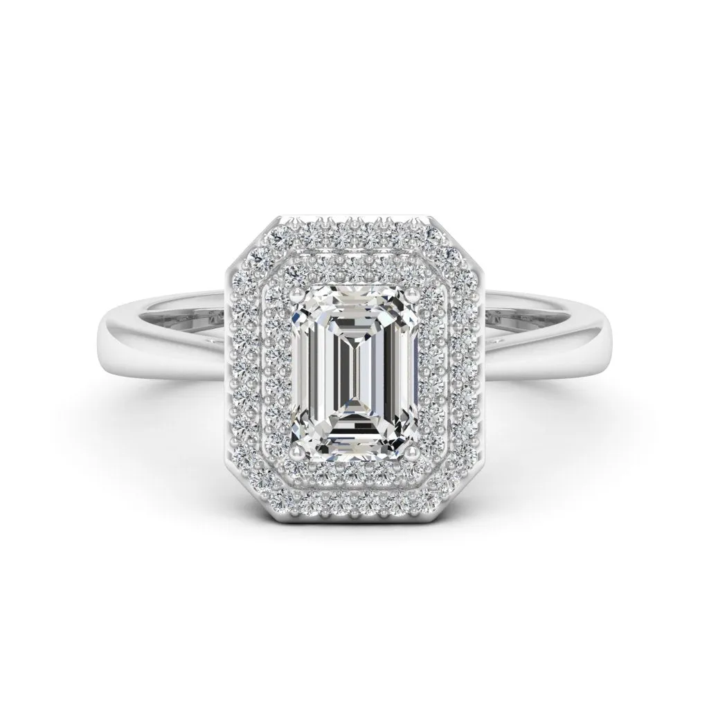 1.31 d.e.w cts Heather Moissanite Ring
