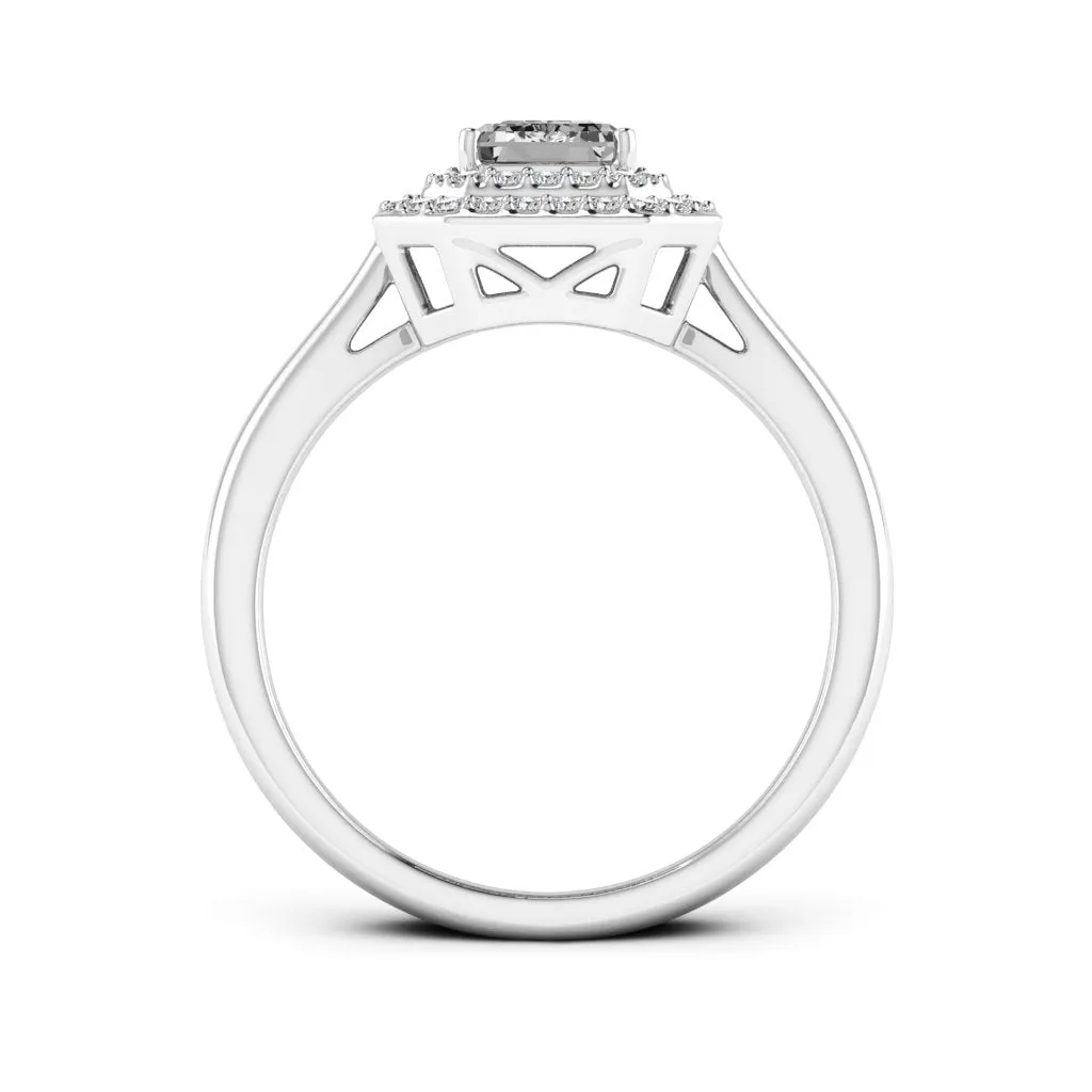 1.31 d.e.w cts Heather Moissanite Ring
