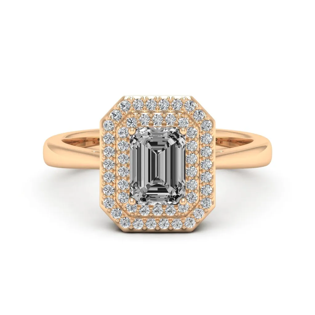 1.31 d.e.w cts Heather Moissanite Ring