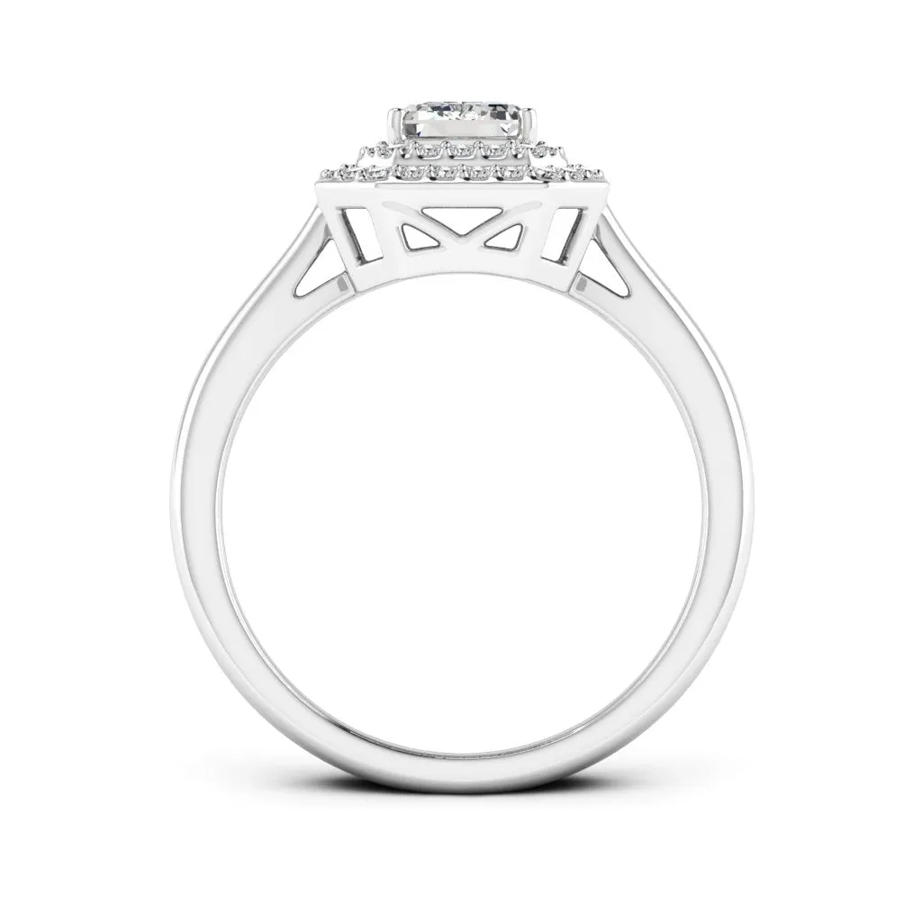 1.31 d.e.w cts Heather Moissanite Ring