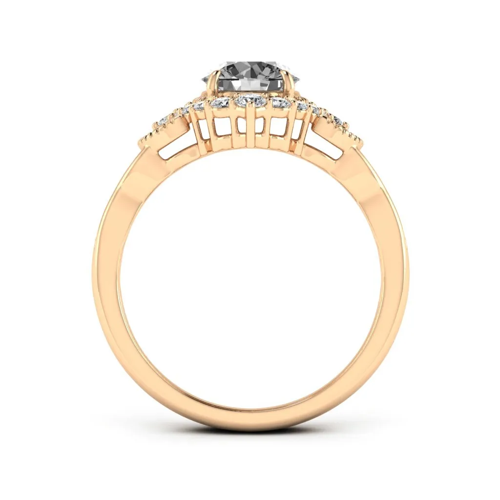 1.33 d.e.w cts Allison Moissanite Ring