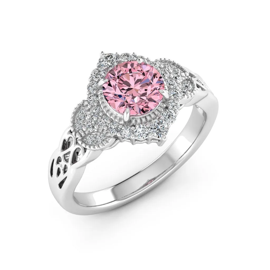 1.33 d.e.w cts Allison Moissanite Ring