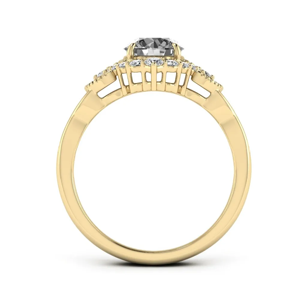 1.33 d.e.w cts Allison Moissanite Ring