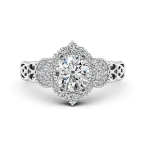 1.33 d.e.w cts Allison Moissanite Ring