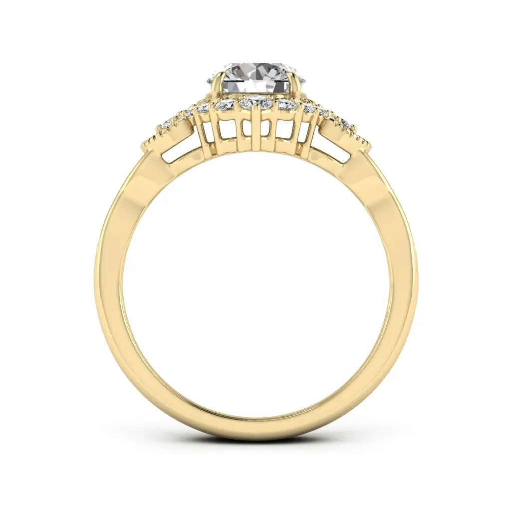 1.33 d.e.w cts Allison Moissanite Ring