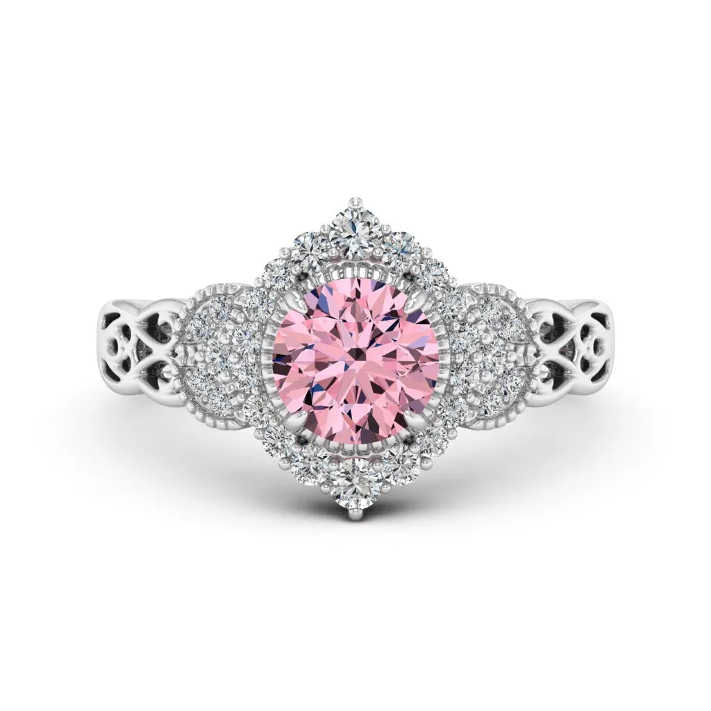 1.33 d.e.w cts Allison Moissanite Ring