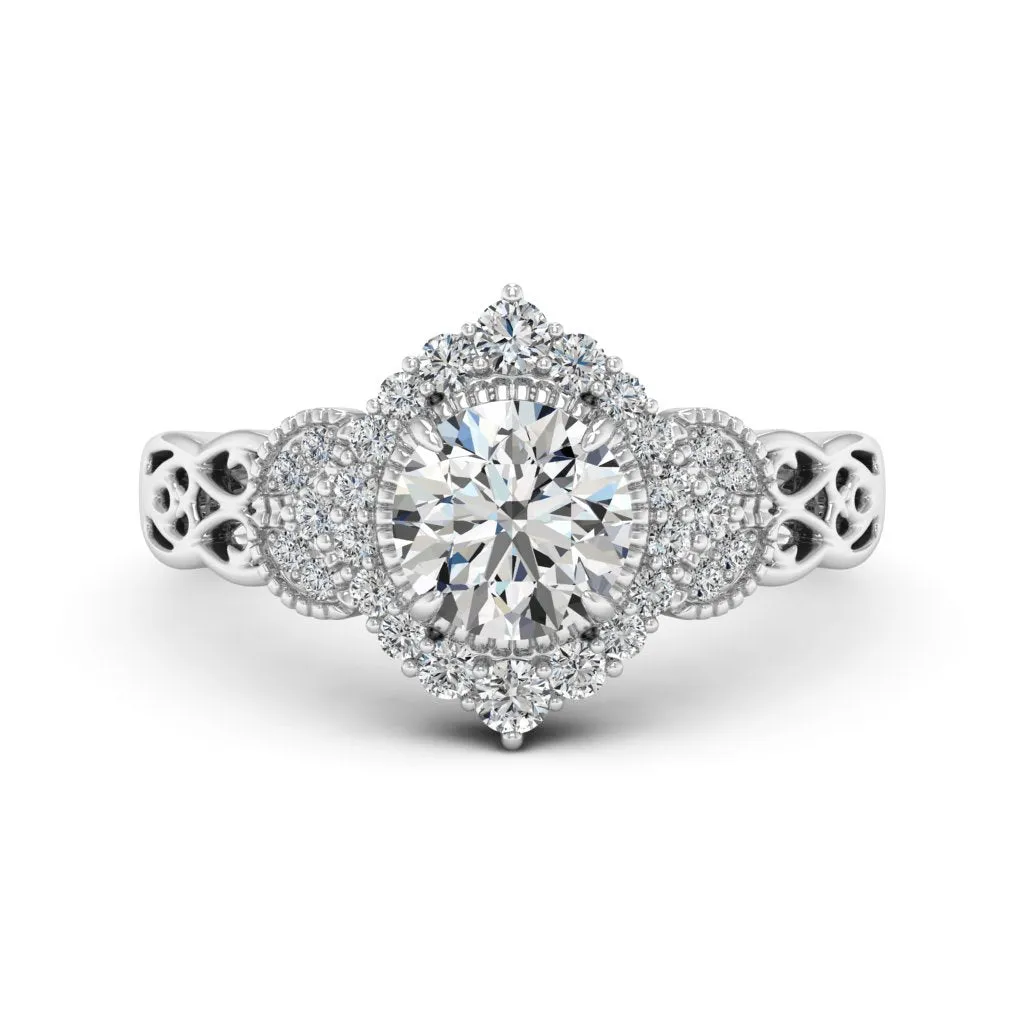 1.33 d.e.w cts Allison Moissanite Ring