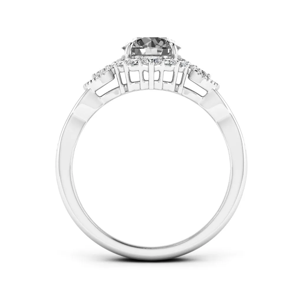 1.33 d.e.w cts Allison Moissanite Ring