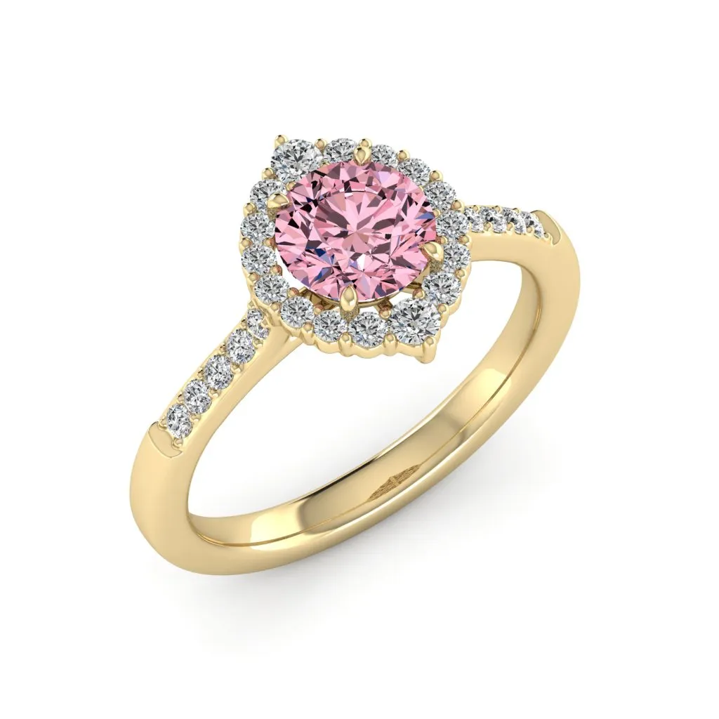 1.33 d.e.w cts Catherine Moissanite Ring