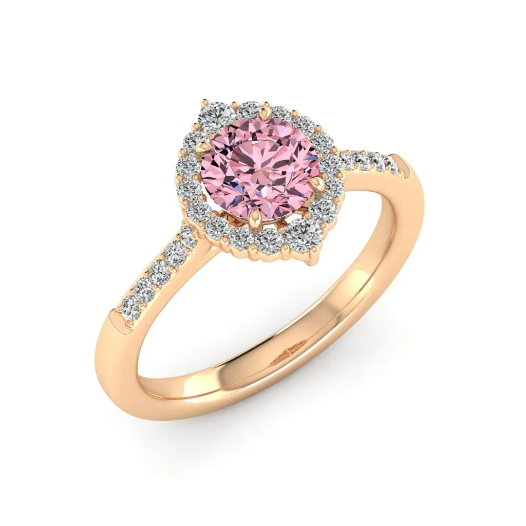 1.33 d.e.w cts Catherine Moissanite Ring