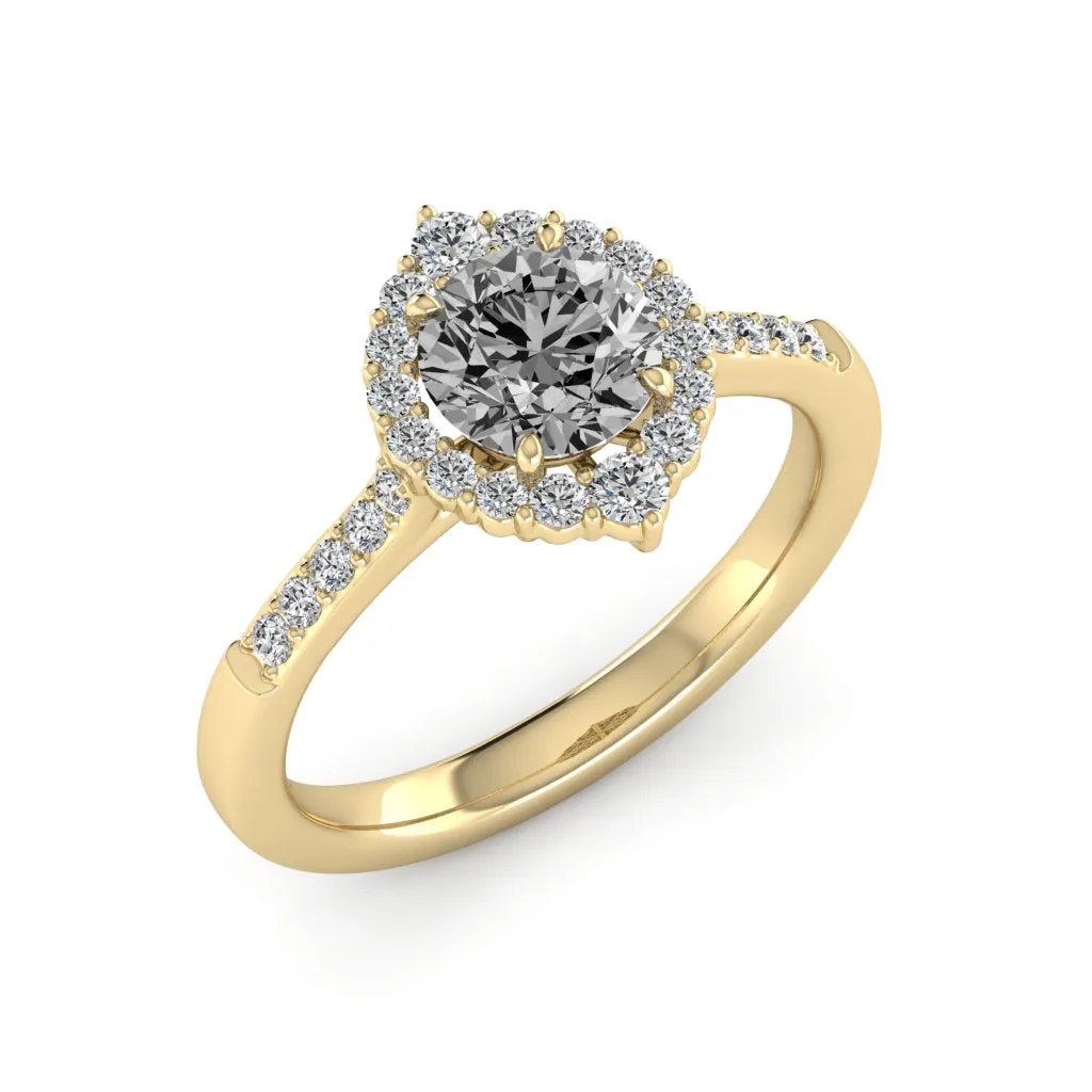 1.33 d.e.w cts Catherine Moissanite Ring