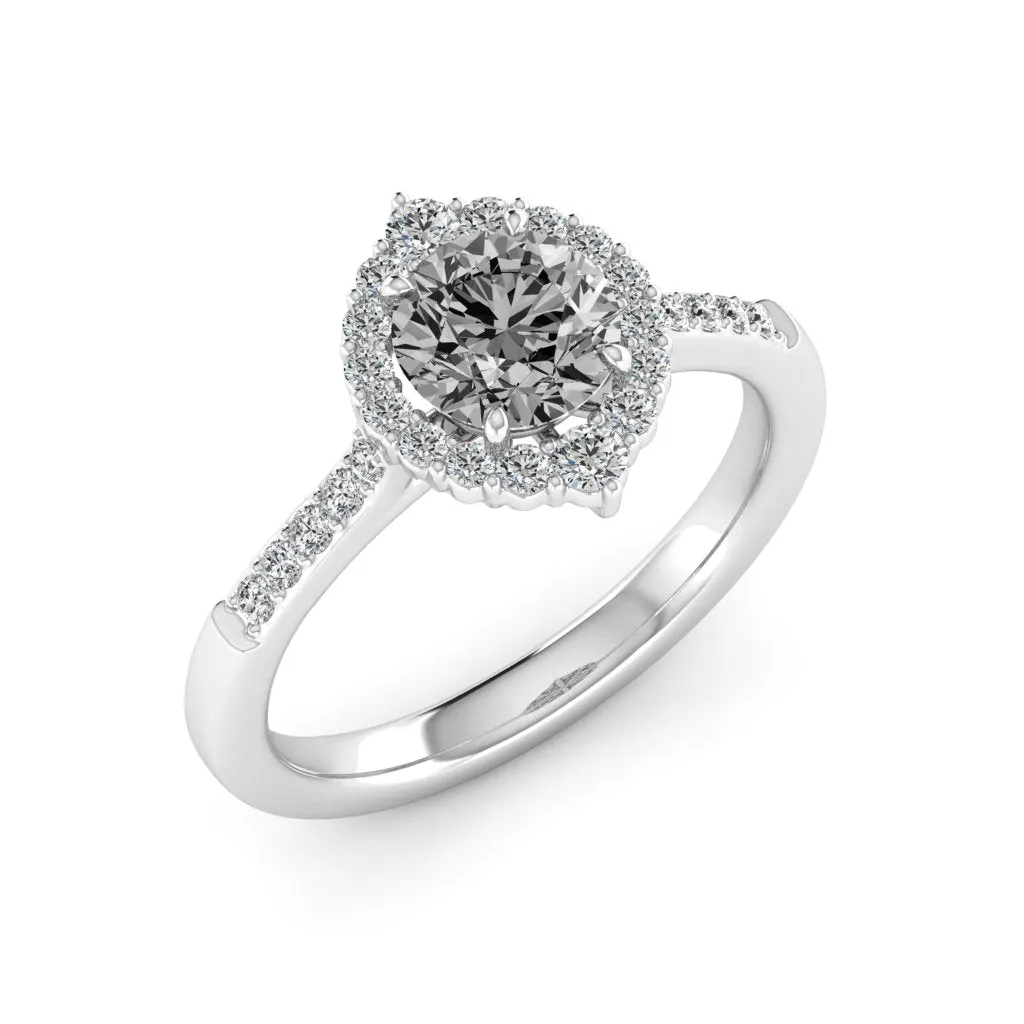 1.33 d.e.w cts Catherine Moissanite Ring