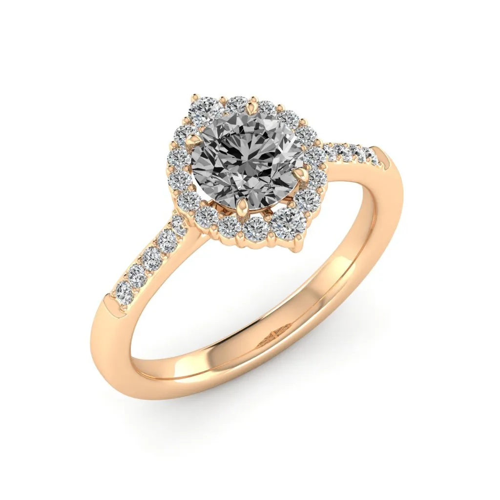 1.33 d.e.w cts Catherine Moissanite Ring