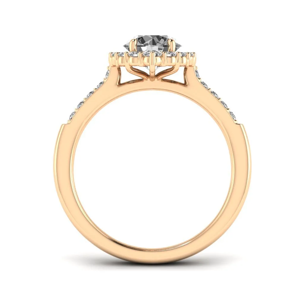 1.33 d.e.w cts Catherine Moissanite Ring
