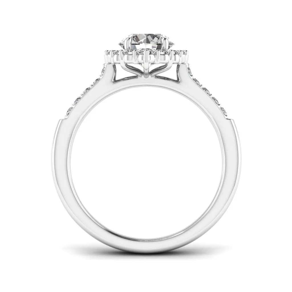 1.33 d.e.w cts Catherine Moissanite Ring