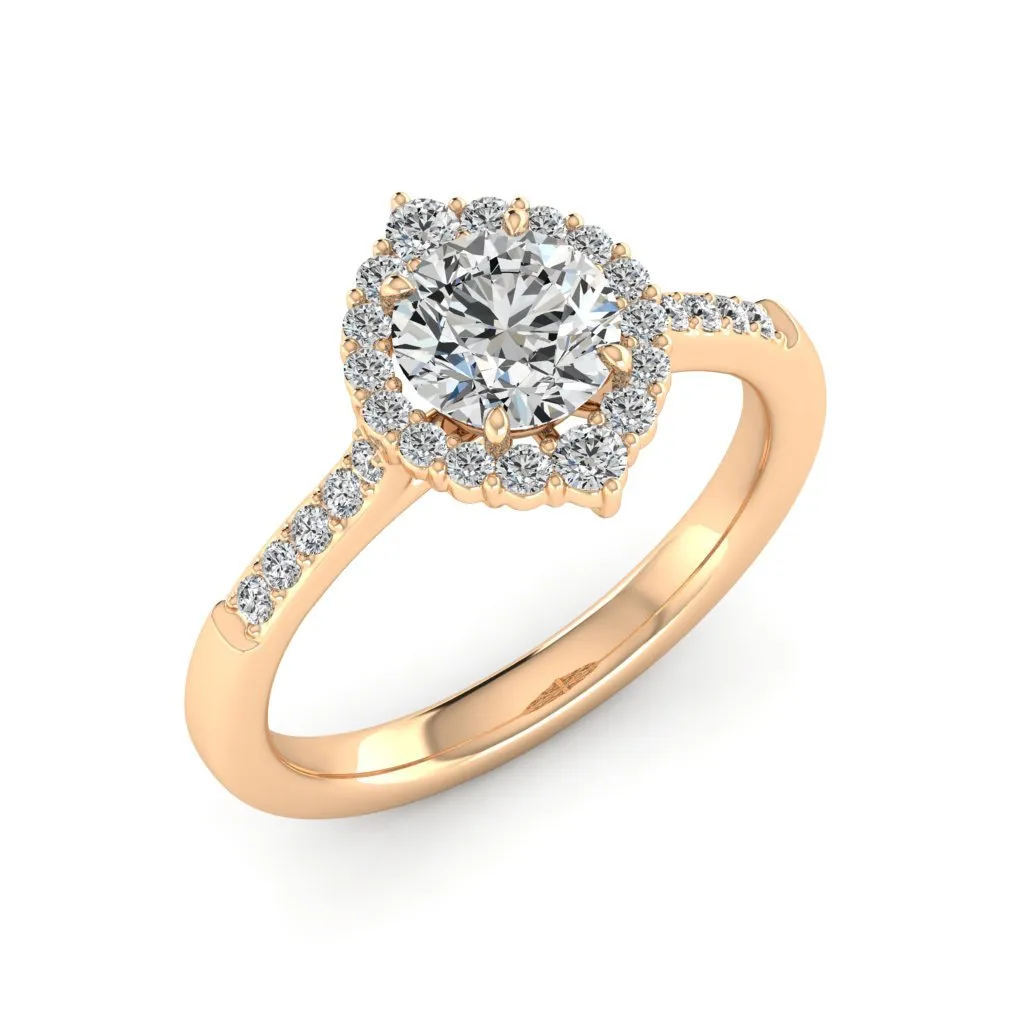 1.33 d.e.w cts Catherine Moissanite Ring
