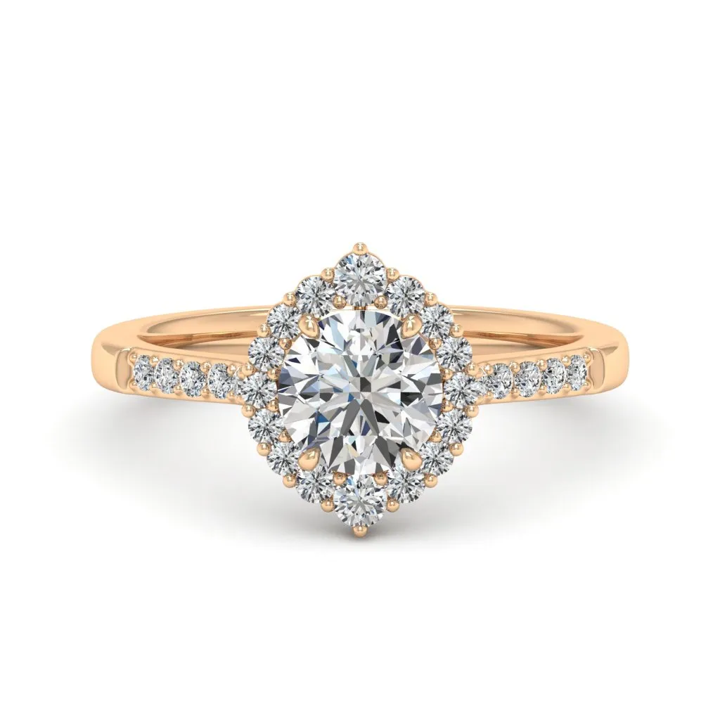 1.33 d.e.w cts Catherine Moissanite Ring