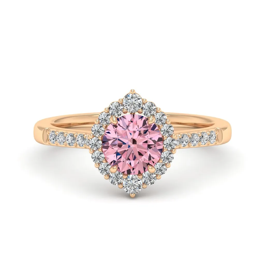 1.33 d.e.w cts Catherine Moissanite Ring
